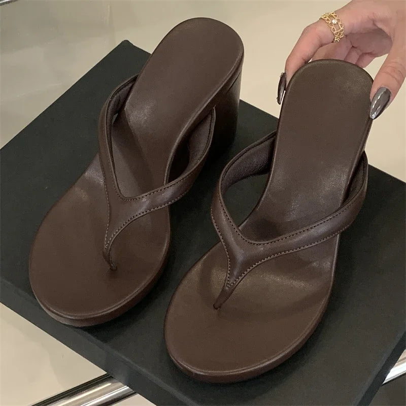 Wedge Thong Sandal