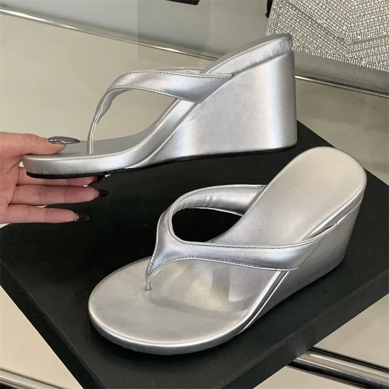 Wedge Thong Sandal