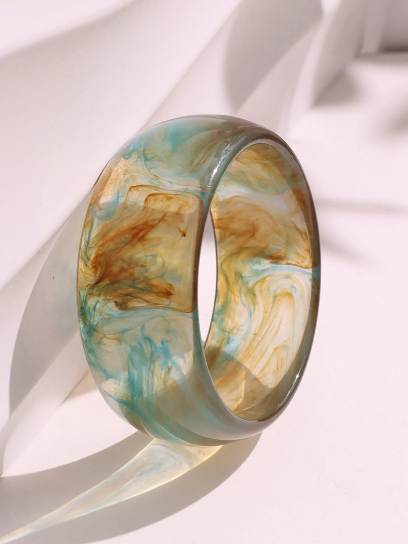 Chunky Resin & Gold Plated Bracelets