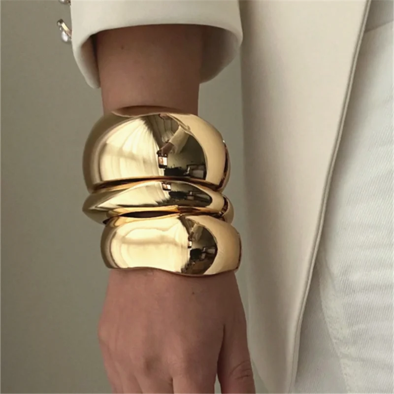 Chunky Resin & Gold Plated Bracelets
