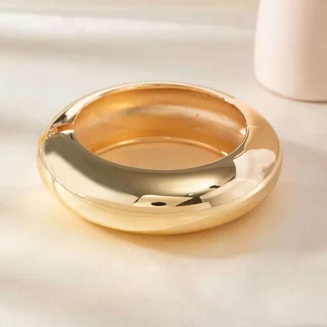 Chunky Resin & Gold Plated Bracelets