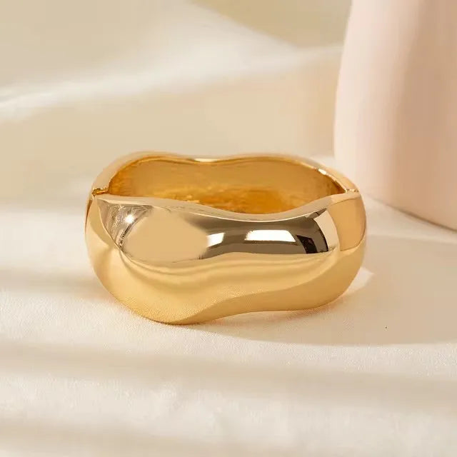 Chunky Resin & Gold Plated Bracelets