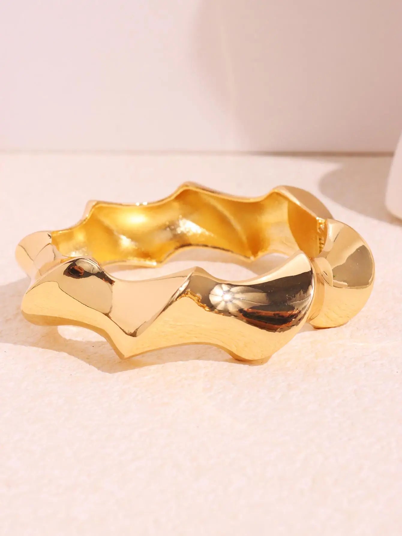Chunky Resin & Gold Plated Bracelets