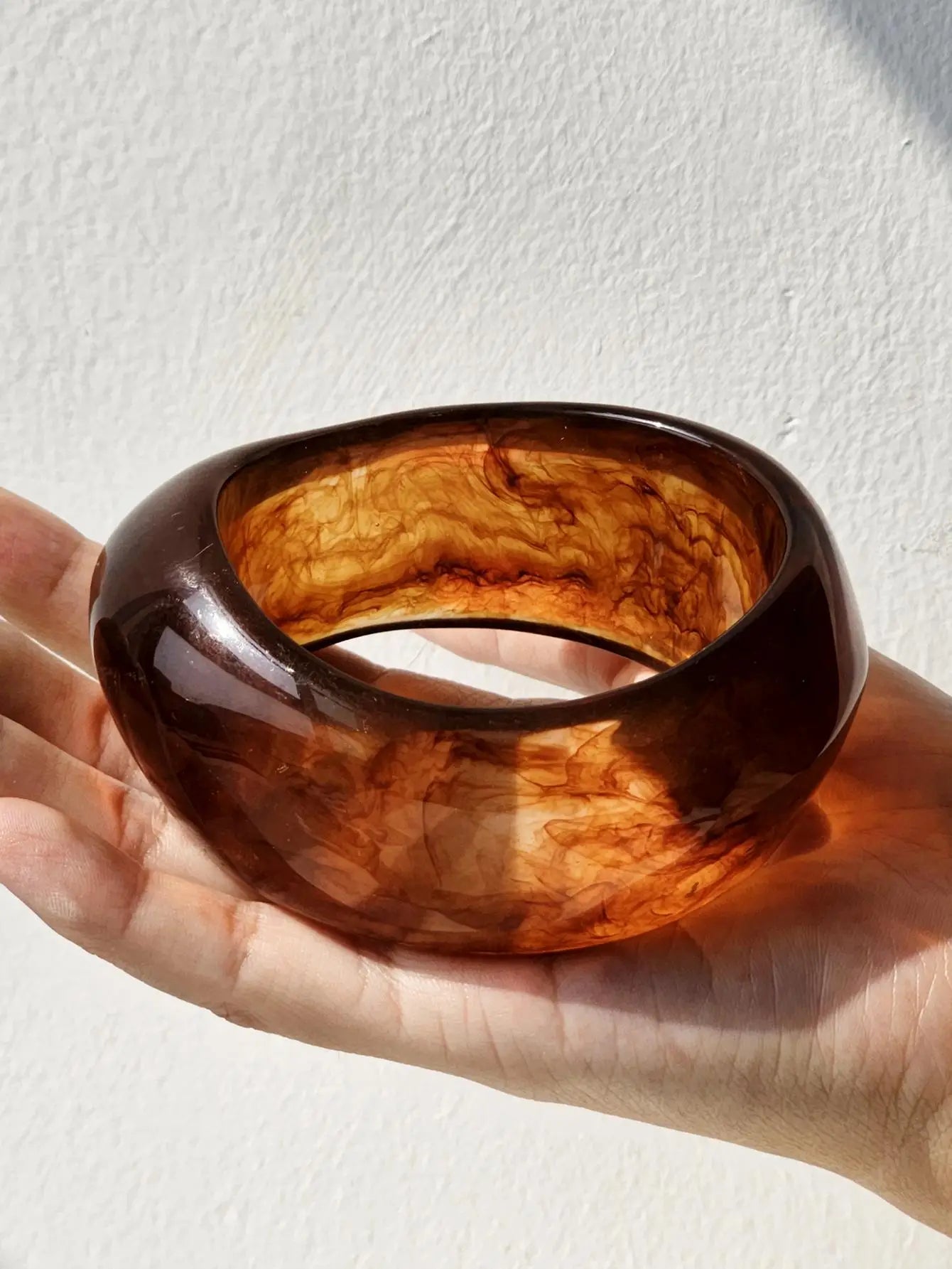 Chunky Resin & Gold Plated Bracelets