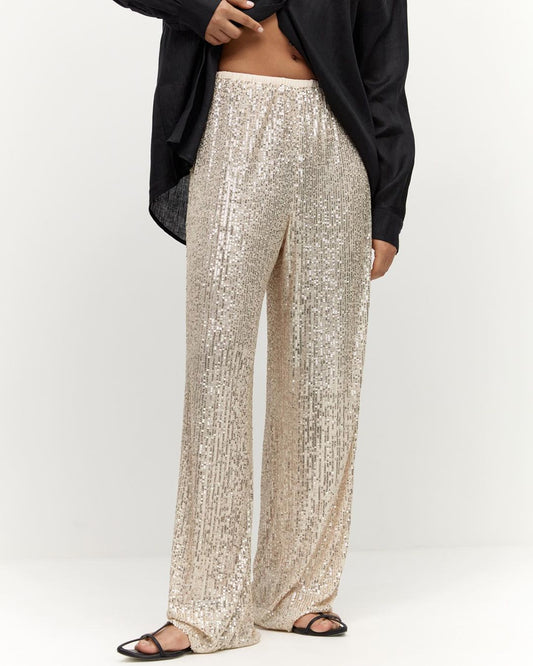 Sequined Jogger Trousers