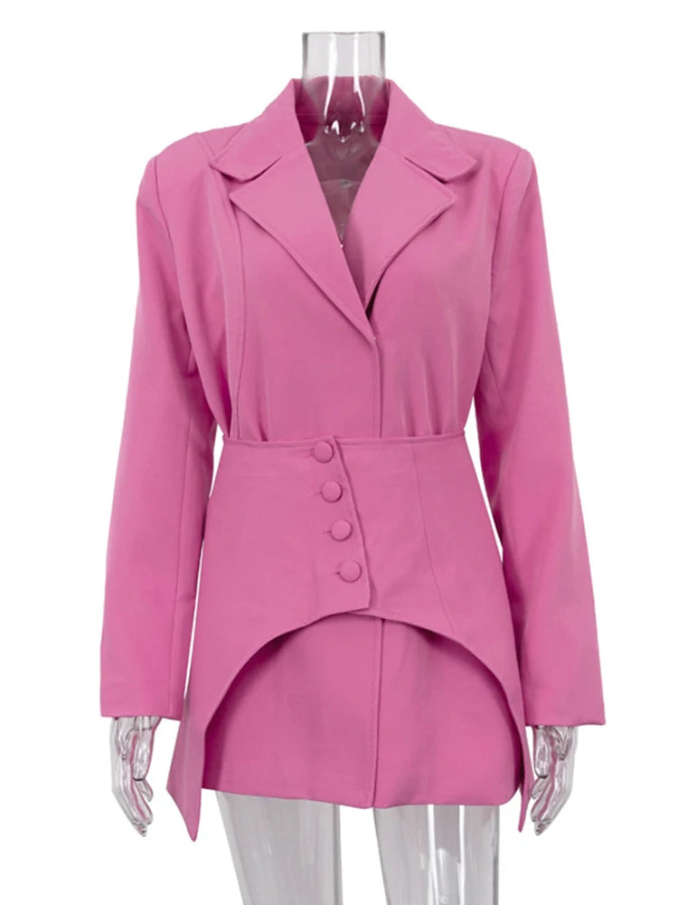 Assymetric Blazer Dress