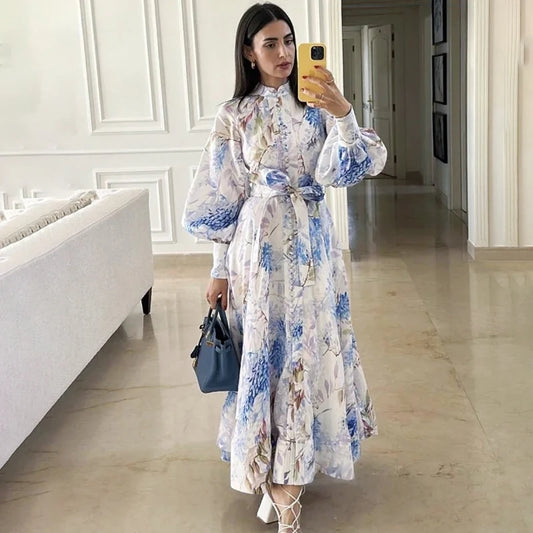 Modest Fashion Zimmerman Style Flowy Maxi Floral Dress