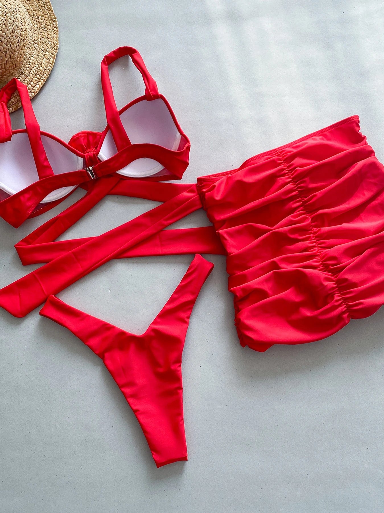 3 Piece flower Set Bikini