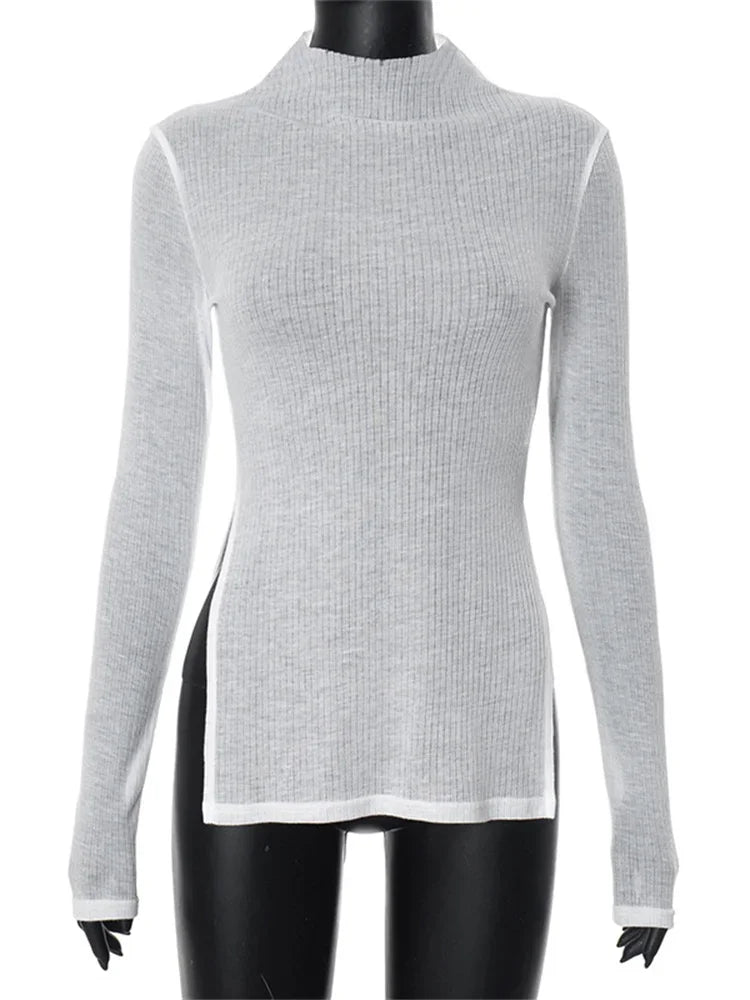 Long Sleeve Pleated Top