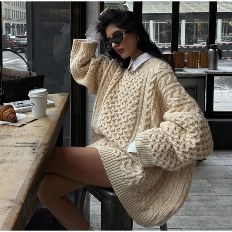 Cable Knit Oversized Sweater