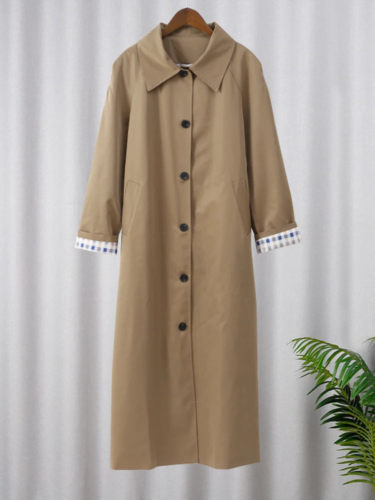 Mac Trench Coat With Plaid Lining