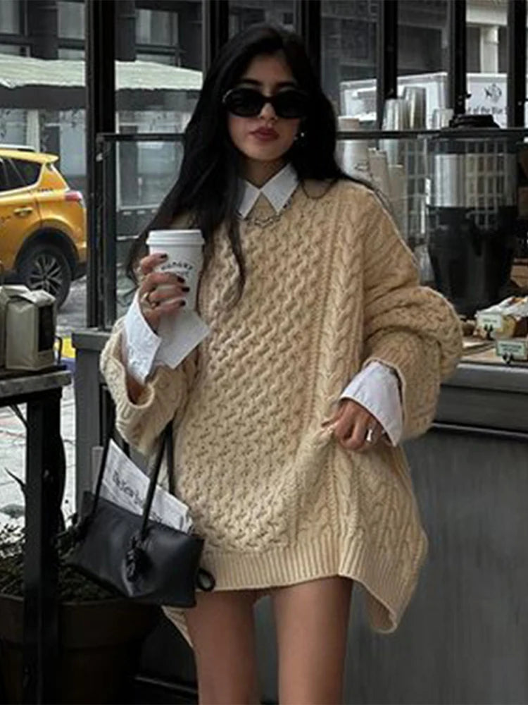 Cable Knit Oversized Sweater