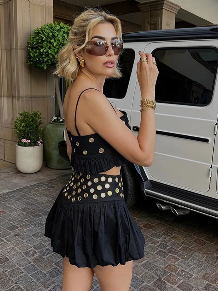Embellished Frilled Baloon Skirt Set