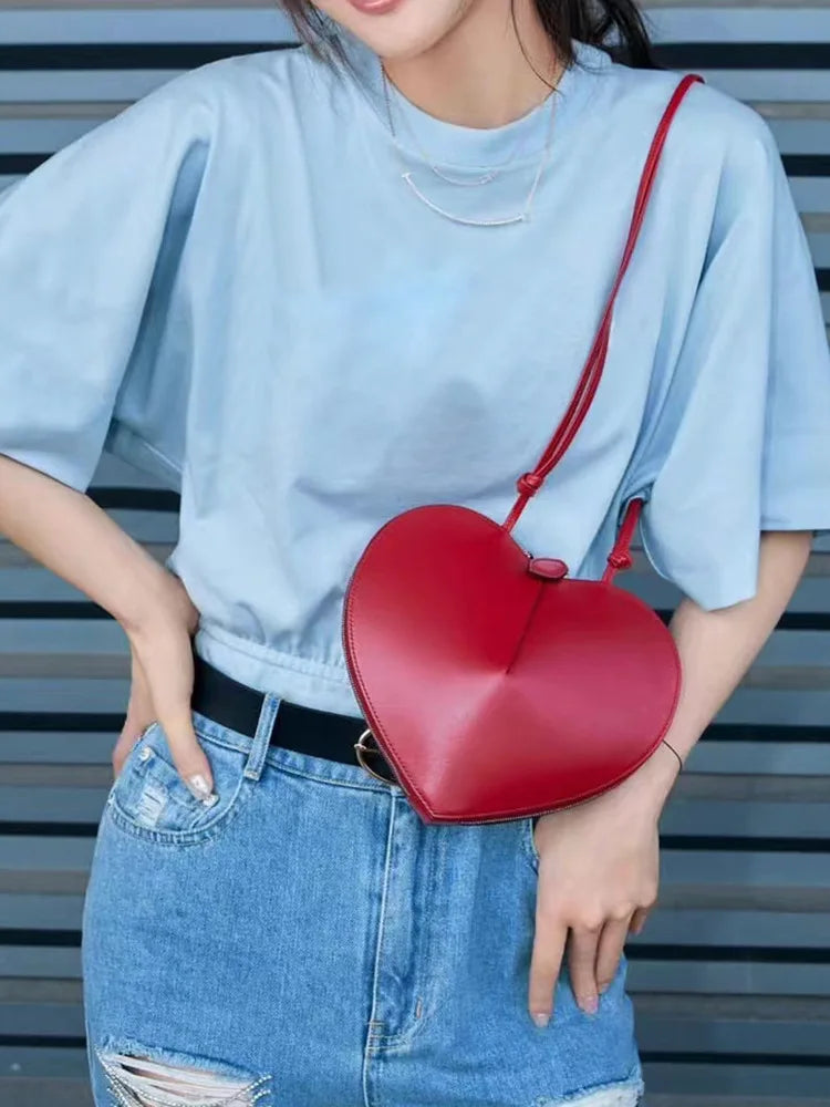 Heart Shape Crossbody Bag