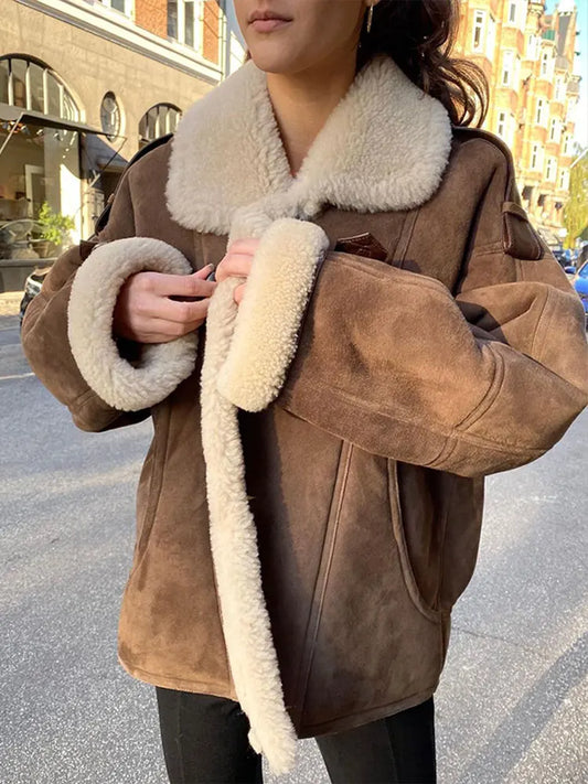 Shearling Suede Jacket