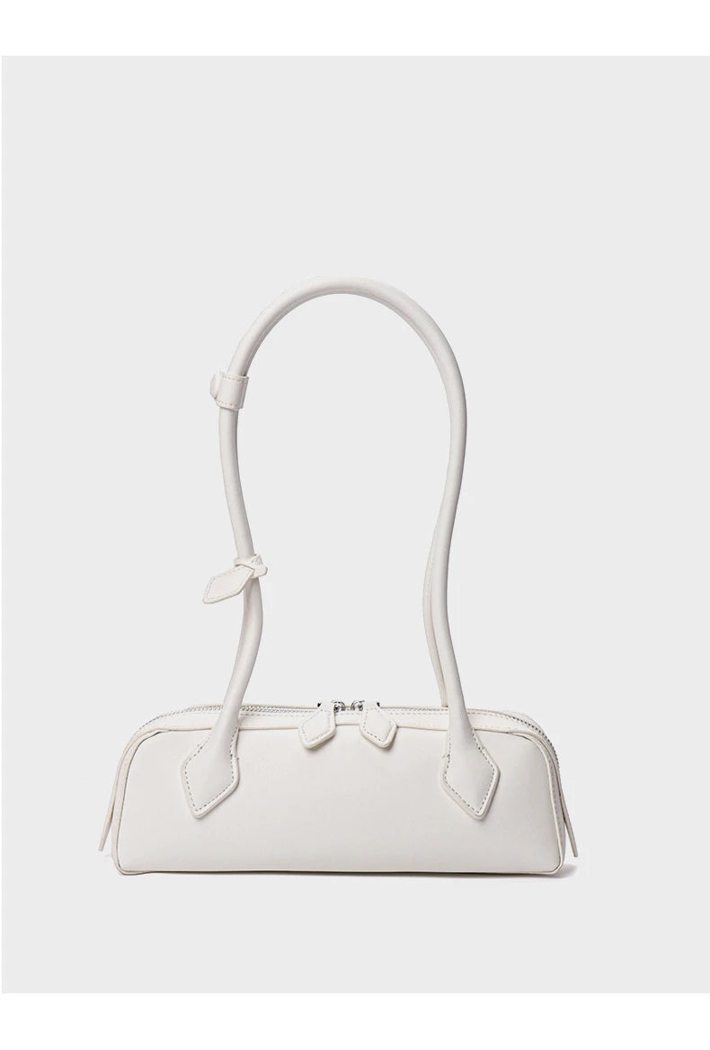 Baguette Shoulder Leather Bag