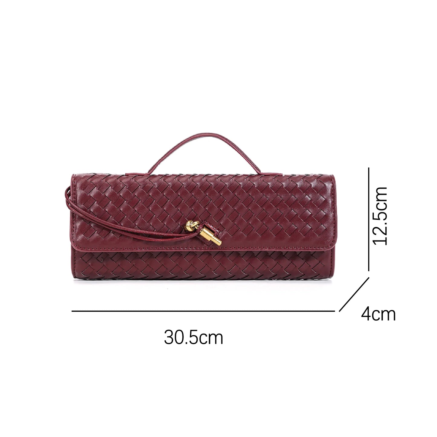 East West Woven Tresse Clutch Handbag