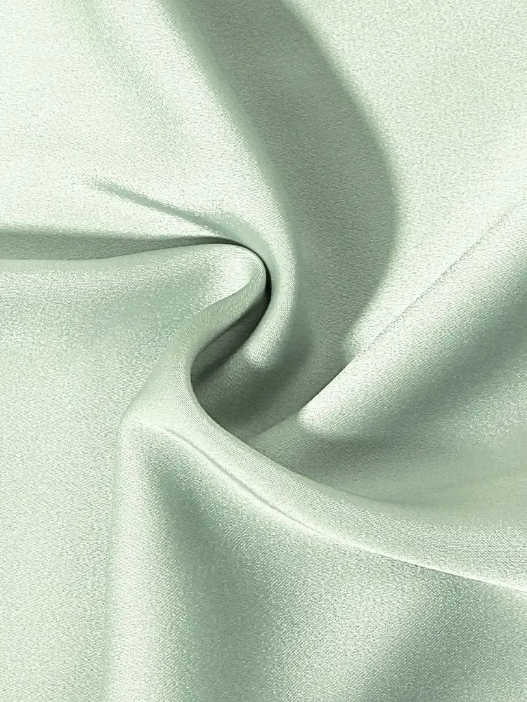 Satin Ruched Strapless Dress