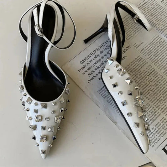 Studded Ponty Heel Pumps Shoes