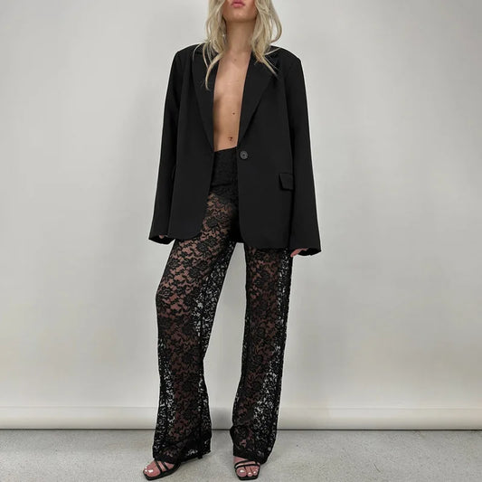 Lace High Waist Pants