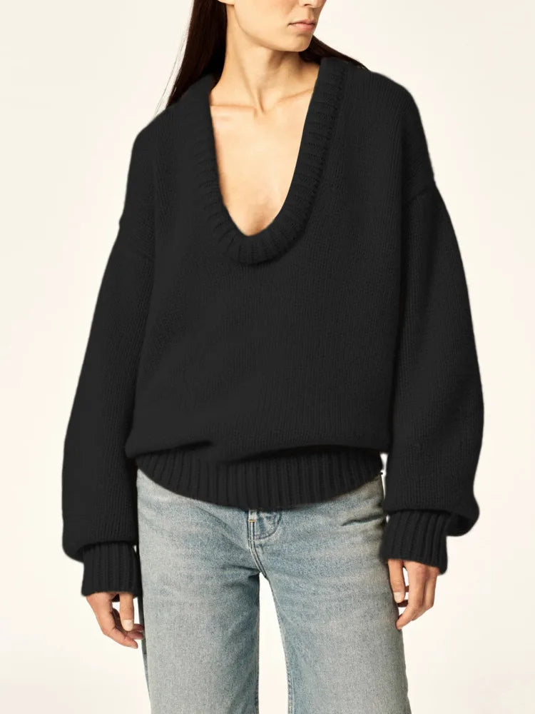 O Neck Oversized Jumper Sweater