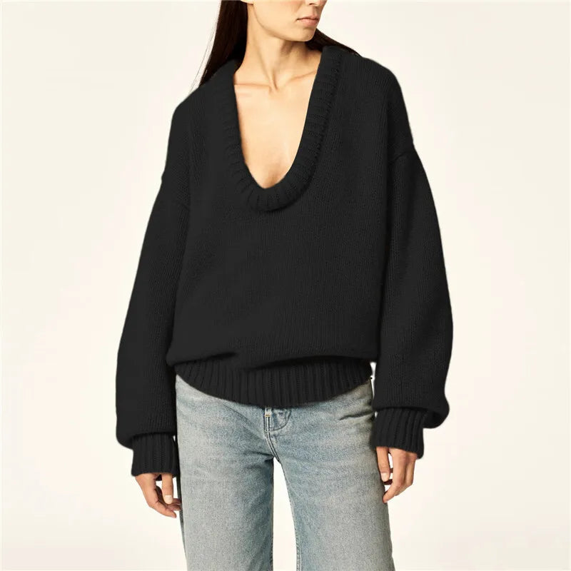 O Neck Oversized Jumper Sweater