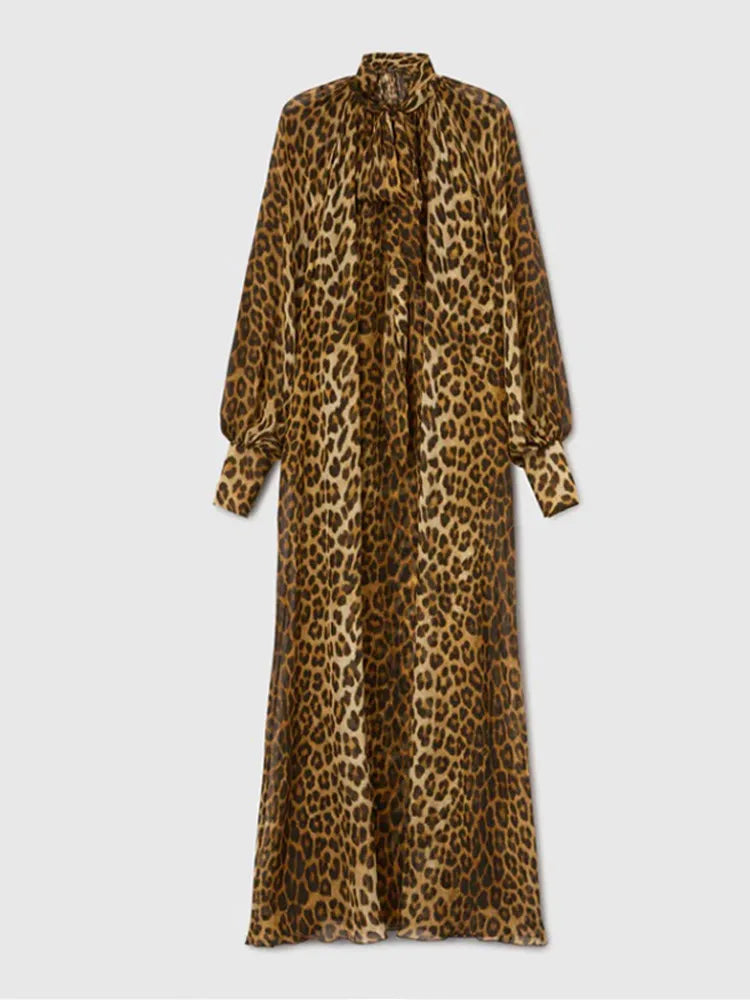 Leopard Print Maxi Dress