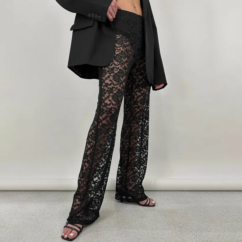 Lace High Waist Pants