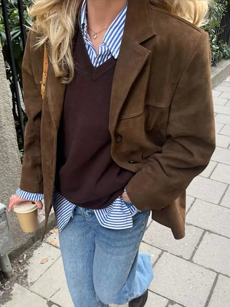 Brown Suede Jacket