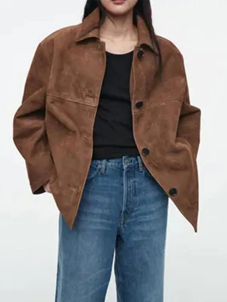 Ovesized Suede Jacket