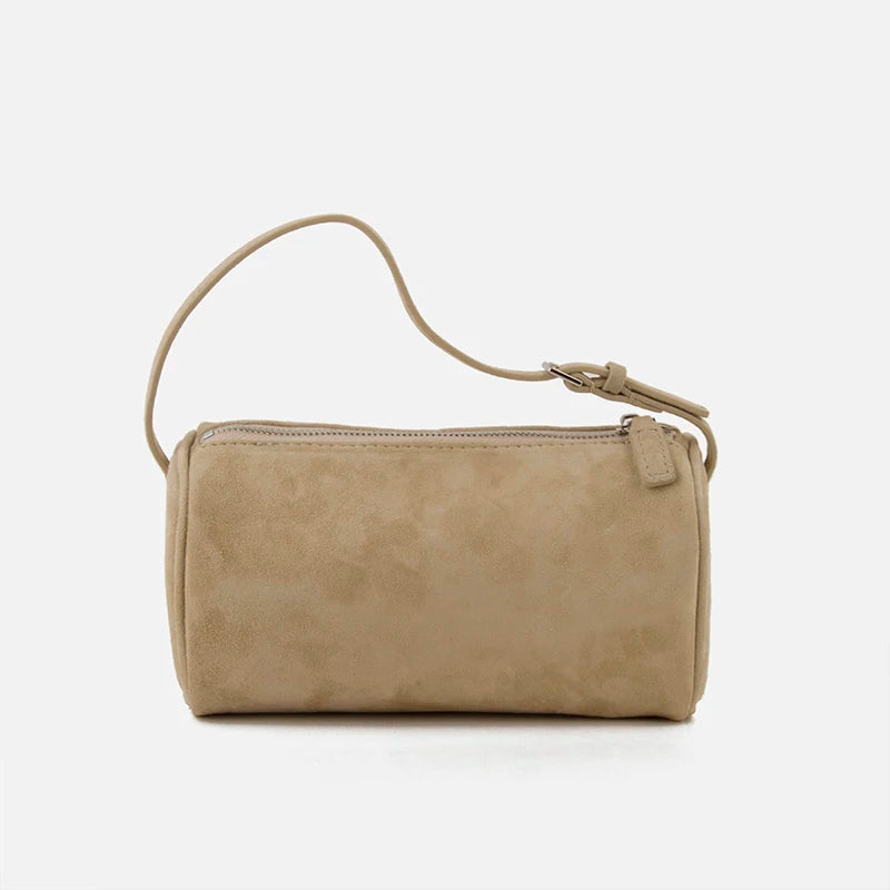 cowhide Mini Suede HandBag Real Leather