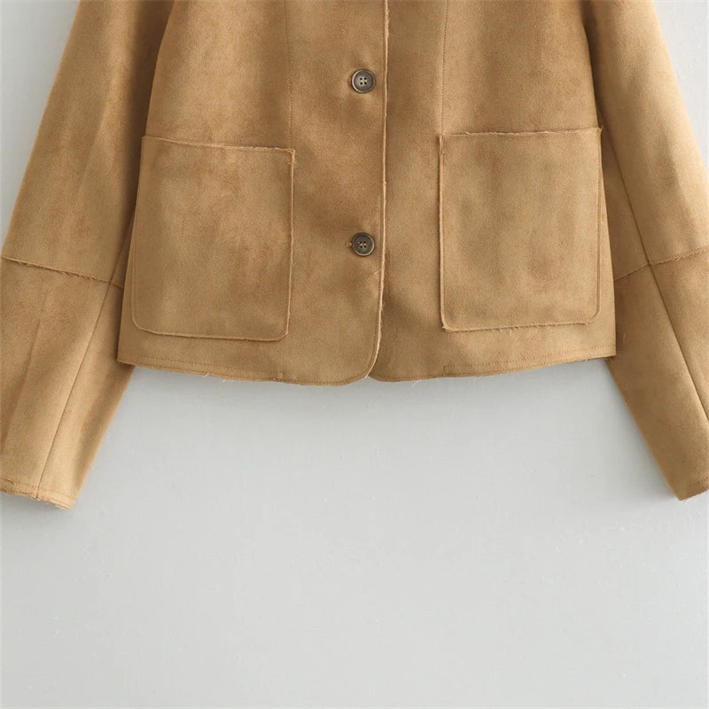 Suede Blazer Jacket