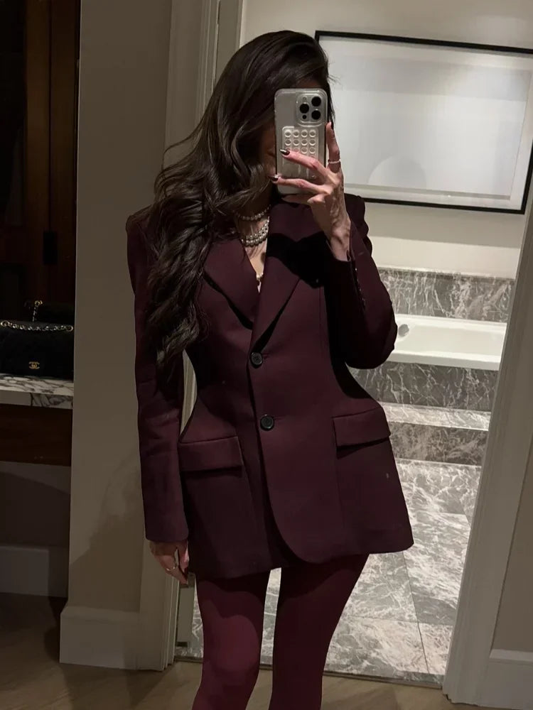 Hourglass Shape Structed Blazer