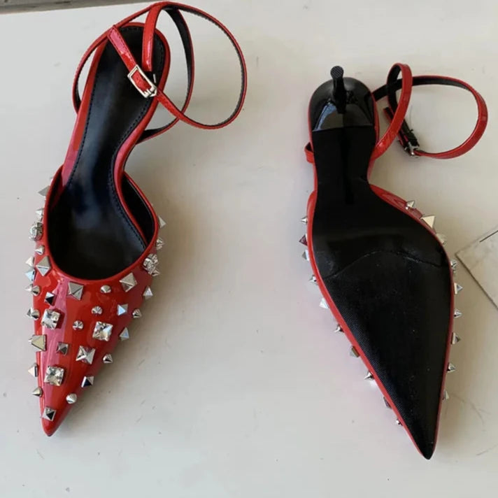 Studded Ponty Heel Pumps Shoes