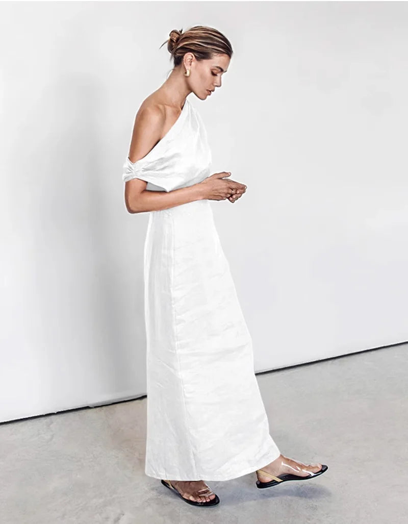 One-shoulder Maxi Dress