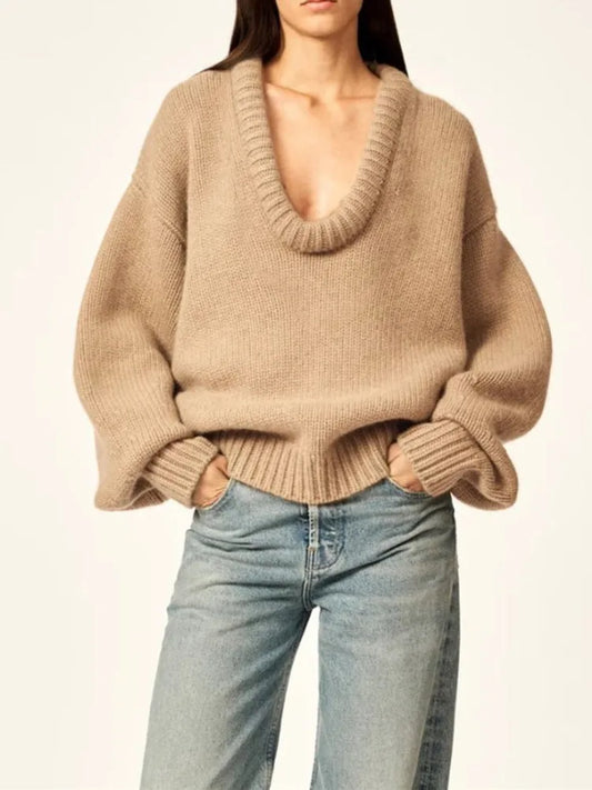 O Neck Oversized Jumper Sweater