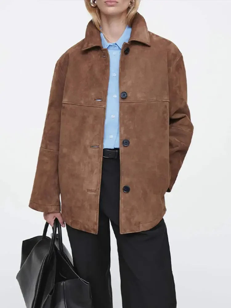 Ovesized Suede Jacket