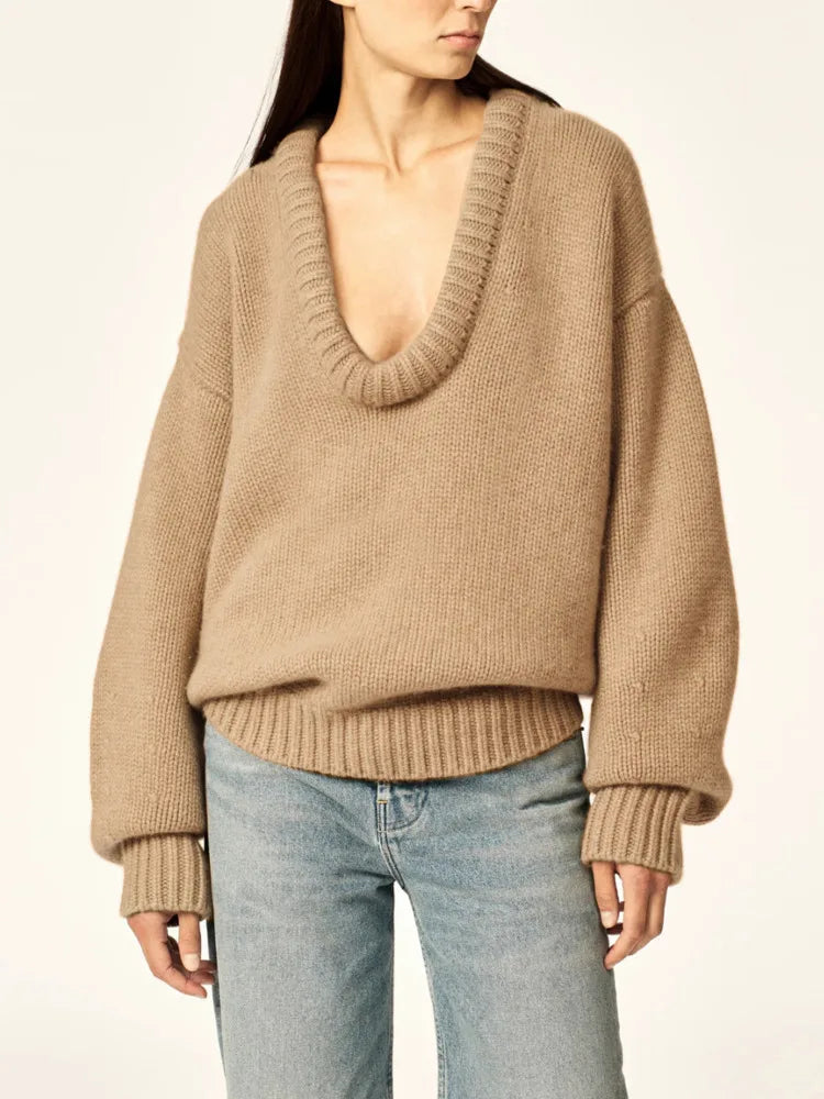 O Neck Oversized Jumper Sweater