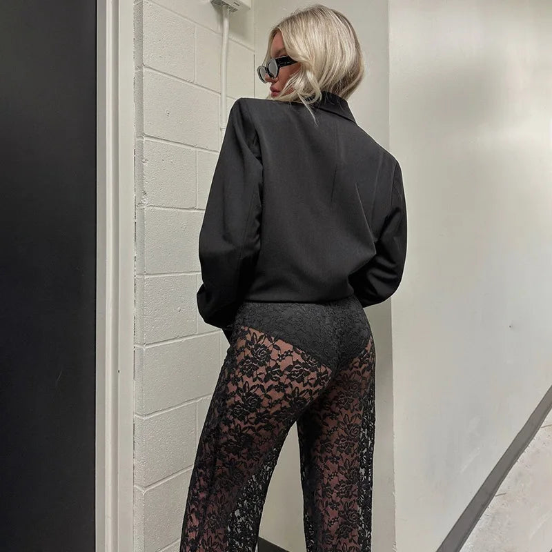 Lace High Waist Pants