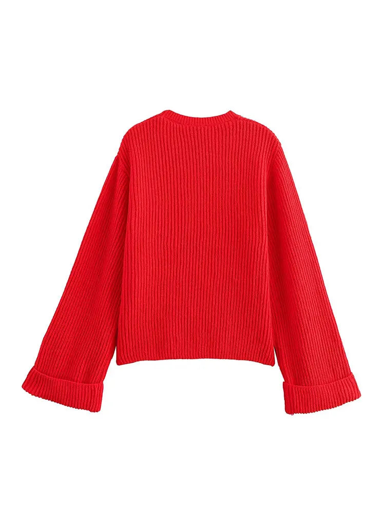 Loose Sweater O Neck Long Sleeve Oversize Pullovers