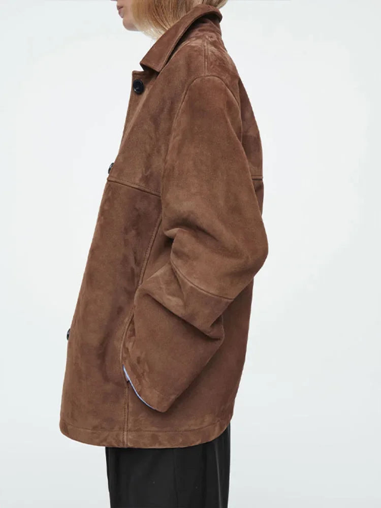 Ovesized Suede Jacket